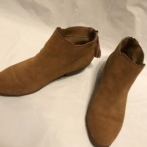 April Italian Genuine Suede Leather Ankle Boots 8.5